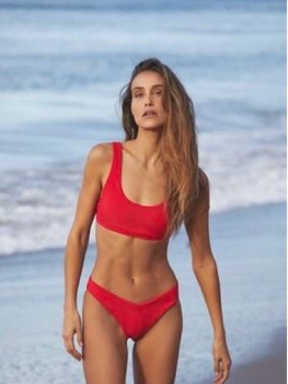 Beach Riot Vanessa Bikini Bottoms in Holiday Red